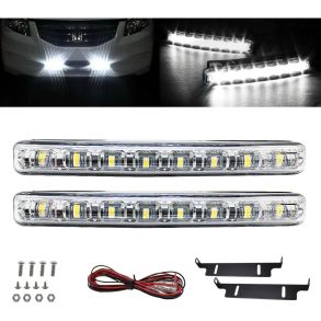 Krelyslygte Kit Med 8x LED - 12V Universal SMD Dioder - 2 Stk