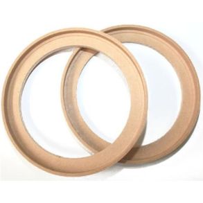 Hjttalerrammer Universal 2 stk. - Indvendig dia. 200 mm - MDF med forsnkning