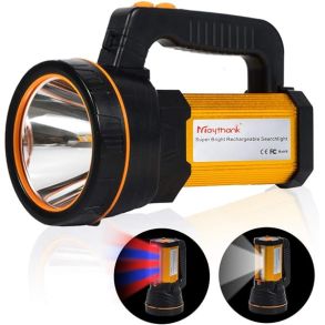 Hndlampe CREE XML LED 10000 Lumen - Belysningsomrde 800 m. - Genopladelig Med Powerbank