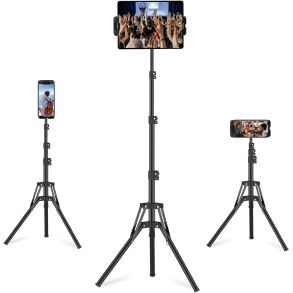 Ipad- & Mobiltelefon Stand - 360� Tripod Stand - Kompatibel med 4,7-13,5'' Tablets