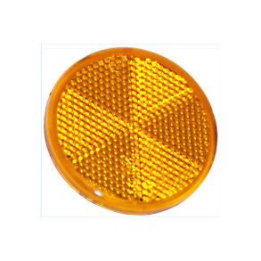 Rund Refleks - Gul 58 mm - Selvklbende