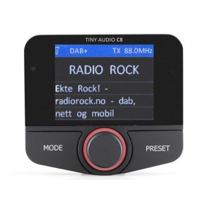 Tiny Audio C8 - DAB+/DAB/FM-adapter m. Bluetooth