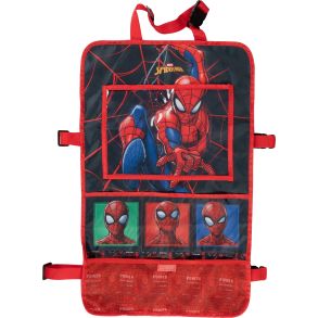 Opbevaringslomme inkl. tabletholder - Disney Spiderman Organizer - Sdebeskytter med lommer