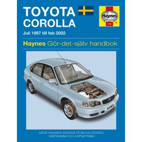 Reparationsbog Haynes - Toyota Corolla (Juli 1997 - Feb 2002) (SVENSK UDGAVE)