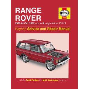 Reparationsbog Haynes - Range Rover V8 Petrol (70 - Oct 92)