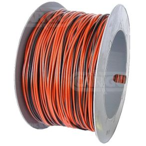 AUTOLEDNING - 1X0.75 RD/SORT - 1 M