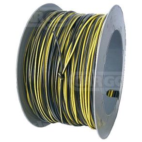 AUTOLEDNING - 1X0.75 SORT/GUL - 1 M