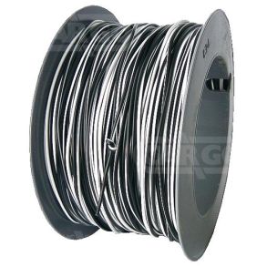 AUTOLEDNING - 1X0.75 SORT/HVID - 1 M