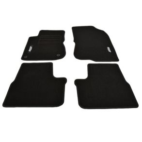 Bilmtter velour - Peugeot 2008 rg. 2013-2018 - Sort med logo