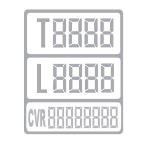 Digital Vgttavler Slv - Med Last, Total Vgt 4x Cifre & CVR-Nummer - 1 stk.