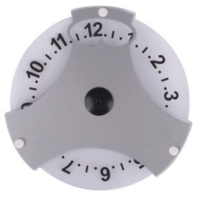 Parkeringsskive manuel - Trio Silver p-skive - 15-minutters interval