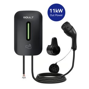 Ladeboks til elbiler Type 2 V�gmontering 16A - Boult WP04 - 11kw EV Charger med app (5 meter kabel)
