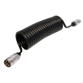 Trailerkabel HAN/HAN - Spiralkabel Forlnger 65cm / 270cm - 7-polet