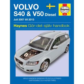Reparationsbog Haynes - Volvo S40 and V50 (2007 - 2011)  (SVENSK UDGAVE)