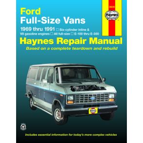 Reparationsbog Haynes - Ford full-size Econoline E-100-E-350 petrol vans (1969-1991)