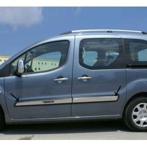 Sidelister - Citroen Berlingo II RG. 2008-2018 - 4 stk. Rustfri stl krom