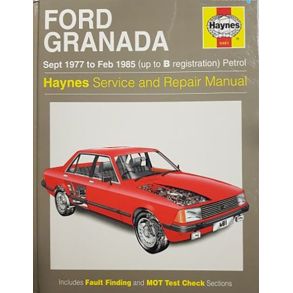Reparationsbog Haynes - Ford Granada Petrol (Sept 77 - Feb 85)