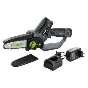 Mini Motorsav - soft-grip hndtag - Genopladelig 12V