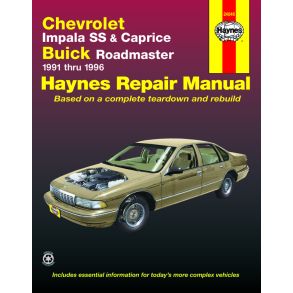 Reparationsbog Haynes - Chevrolet V8, Impala SS, Caprice & Buick Roadmaster (1991-1996)