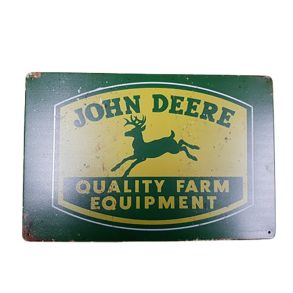 Retro Metalskilt - John Deere - Str. 20x30 cm