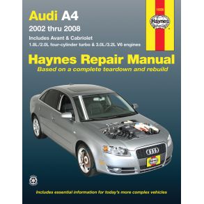 Reparationsbog Haynes - Audi A4 Sedan, Avant, & Cabriolet (2002-2008)