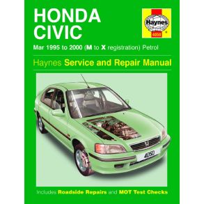 Reparationsbog Haynes - Honda Civic Petrol (Mar 95 - 00)