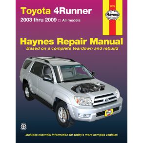 Reparationsbog Haynes - Toyota 4Runner (2003-2009)