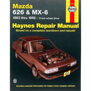 Reparationsbog Haynes - Mazda 626 & MX-6 FWD models (1983-1992)