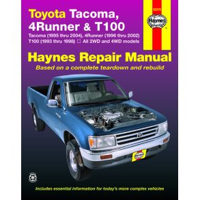 Reparationsbog Haynes - Toyota Tacoma (1995-2004), 4 Runner (1996-2002)& T100 (1993-1998)