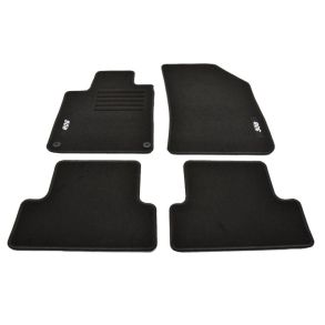 Bilmtter Velour Mttest - PEUGEOT 308 Stationcar 03/2014->2021 - Sort Med Logo