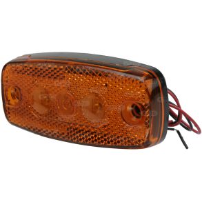 LED Sidemarkeringslys Orange - Universal 12V-24V - Ml 109x49x18 mm