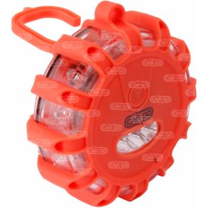 LED Advarselslys Orange - Med batterier - 12 LED pre