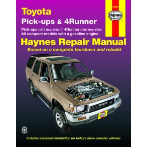 Reparationsbog Haynes - Toyota pick-ups (1979-1995), 4Runner (1984-1995) & SR5 Pick-up (1979-1995)