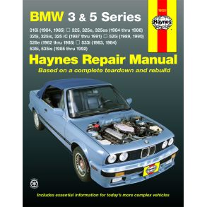 Reparationsbog Haynes - BMW 3 & 5 Series (1982-1992)