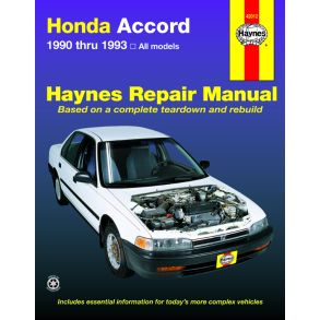 Reparationsbog Haynes - Honda Accord (1990-1993)