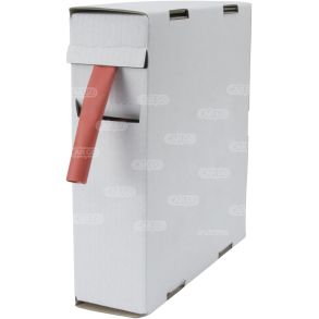 Krympeflex med lim - Rd 9 mm - Slges  0,5 lbende meter