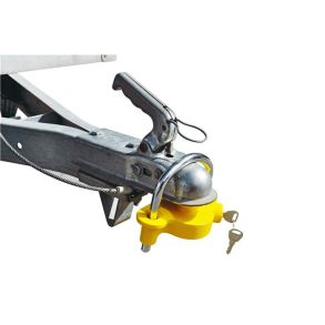 Trailer Lock Universal - Anti-Theft with Ball & Shackle - Steel Dia. 50 mm