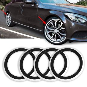 Classic Dksider Hvid / Sort 15'' - 100% Gummi - 4 stk