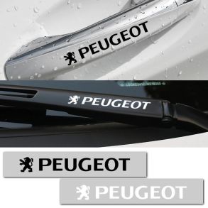 Peugoet Logo Stickers Selvklbende - Universal til bilen 4 stk - Sort