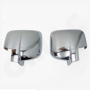 Spejlkappe 2 stk - Renault Trafic / Opel Vivaro rg. 2014-> - Krom ABS Plastik