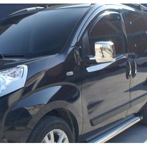 Spejlkappe 2 stk - FIAT Fiorino/Citroën Nemo/Peugeot Bipper - Krom ABS Plastik