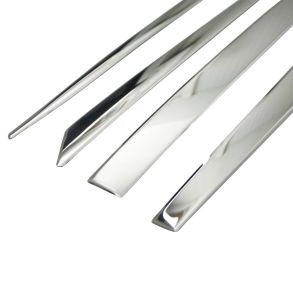 Sidelister - RENAULT MEGANE III Hatchback rg. 2013-> - 4 stk. Rustfri stl krom