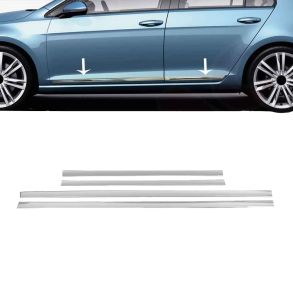 Sidelister - Ford Fiesta VII 2017-2020 - 4 stk. Rustfri stl krom