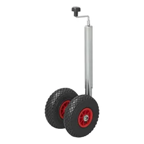 Nsehjul Dobbelt Med Luftgummihjul - Stamme . 48 mm - Maks. Kapacitet 300 kg