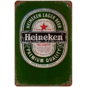 Retro Metalskilt - Heineken - Str. 20x30 cm