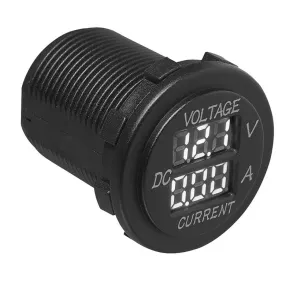 Voltmeter Digital - Med digital LED display - Mleomrde 6-30V / 0-10A