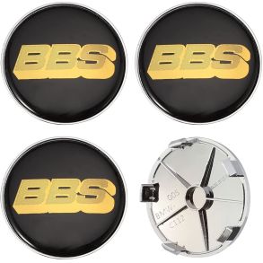 Centerkapsler Til Aluflge 4 stk - BBS Aluminium & ABS Plast - Dia. 56/65mm