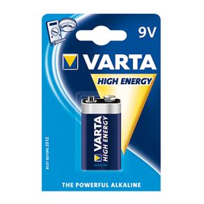 Batteri E / 9V Alkaline - VARTA High Energy 9 Volt