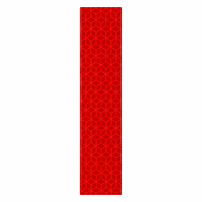 Refleks Selvkl�bende R�d - M�l 200x50 mm - 1 Stk