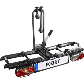 Cykelholder til 2 cykler / e-bikes - EUFAB Poker-F - Foldbar & med tilt-funktion